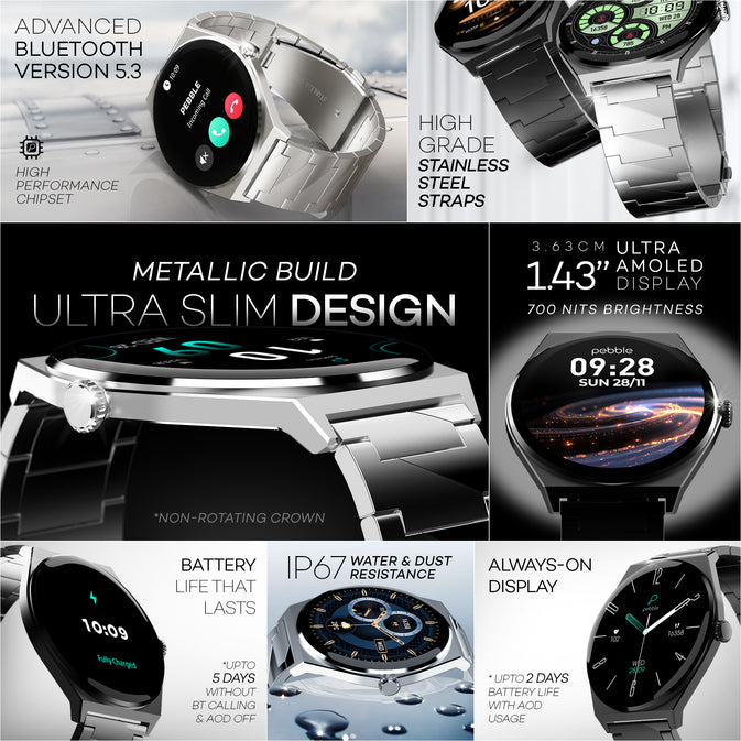 Royale Steel Smart watch