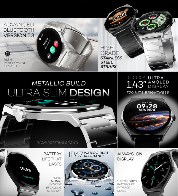 Royale Steel Smart watch