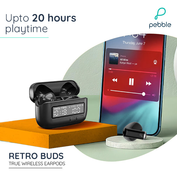 Pebble Retro Buds True Wireless Earbuds.