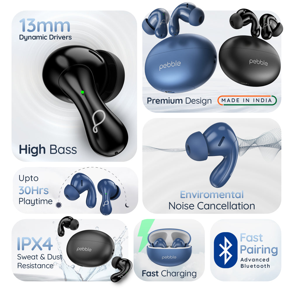 Pebble CurveBuds TWS Earbuds Gadgets and More Pebble CurveBuds TWS Earbuds Gadgets and More