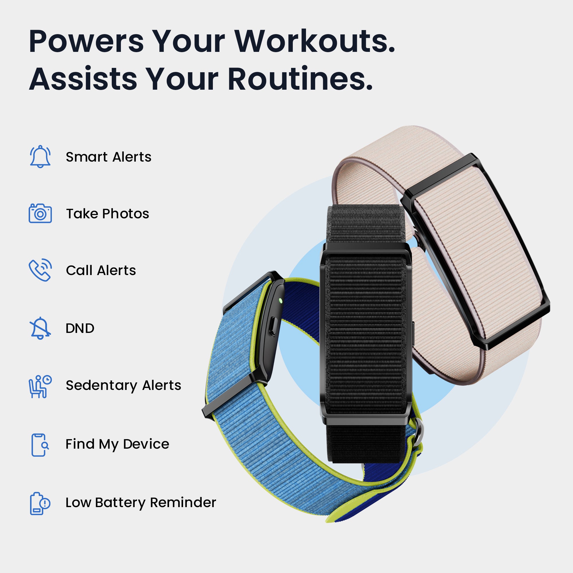 Qore + 5 Straps Combo – Pebble