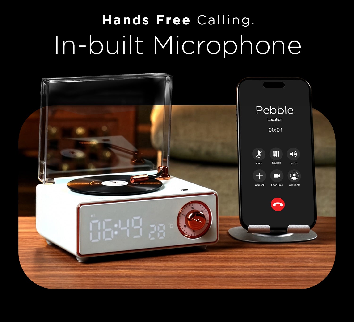 Pebble Disc Retro Bluetooth Speaker