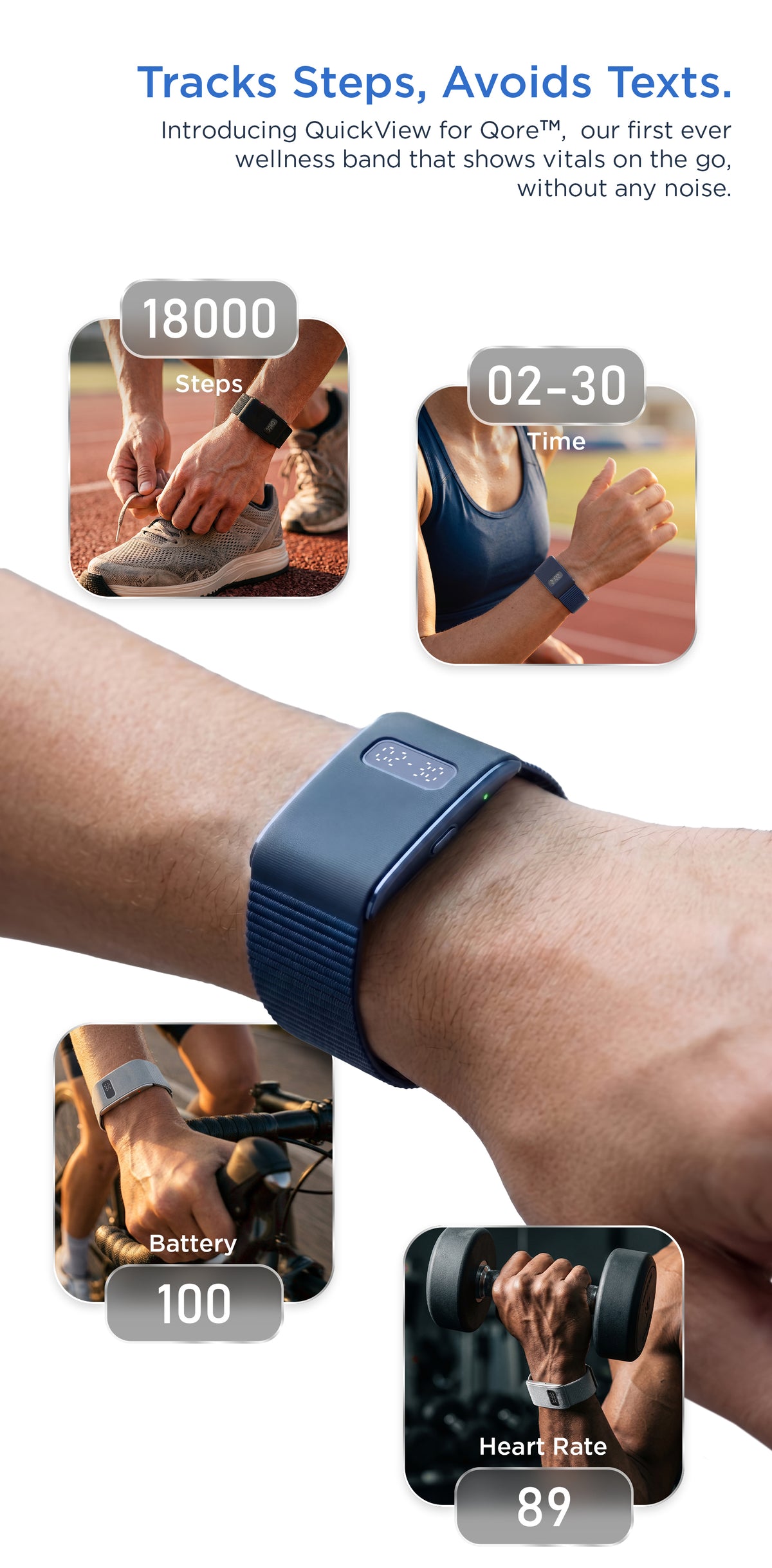 Qore View wellness band