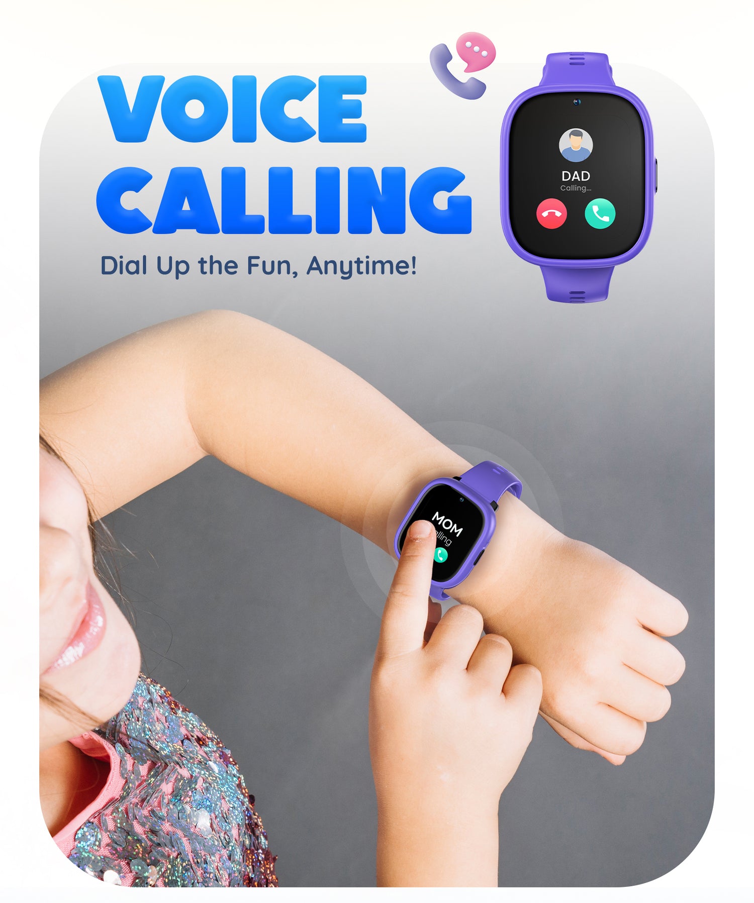 Pebble Junior 4G Smart Watch for Kids