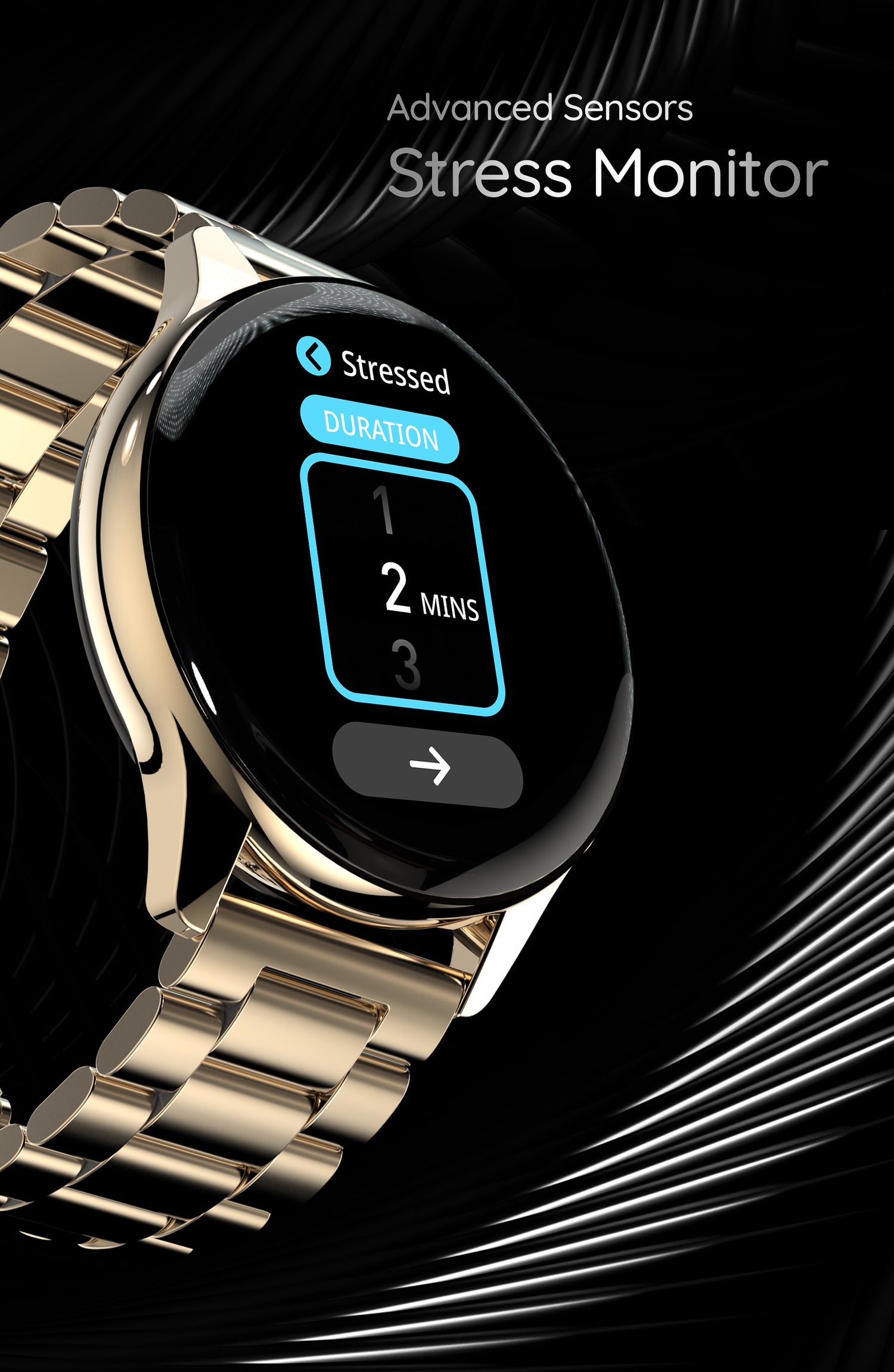 Pebble Mettle 1.32" Round HD Display Smart Watch